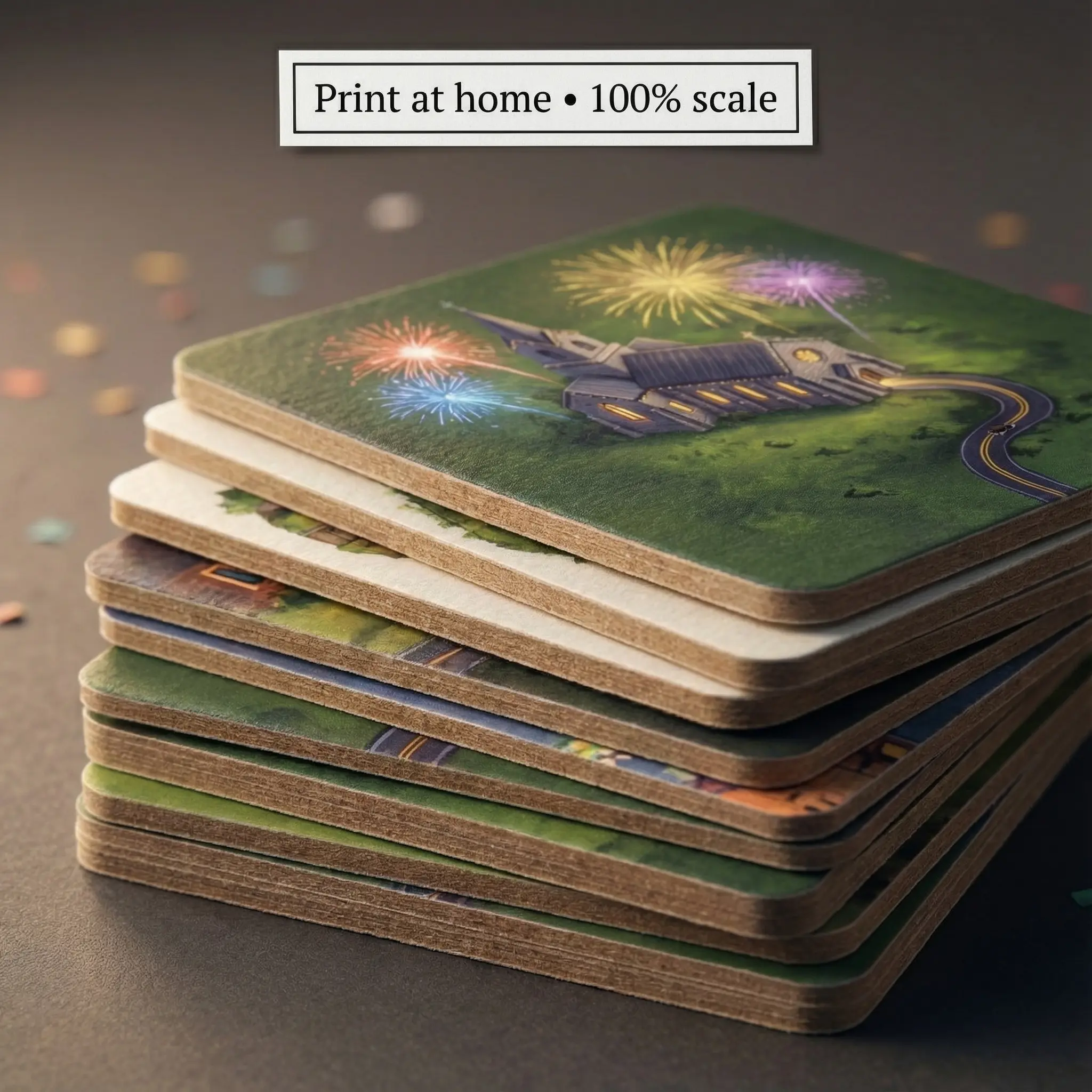 Alternate preview of the New Year's 2026 print-at-home kit