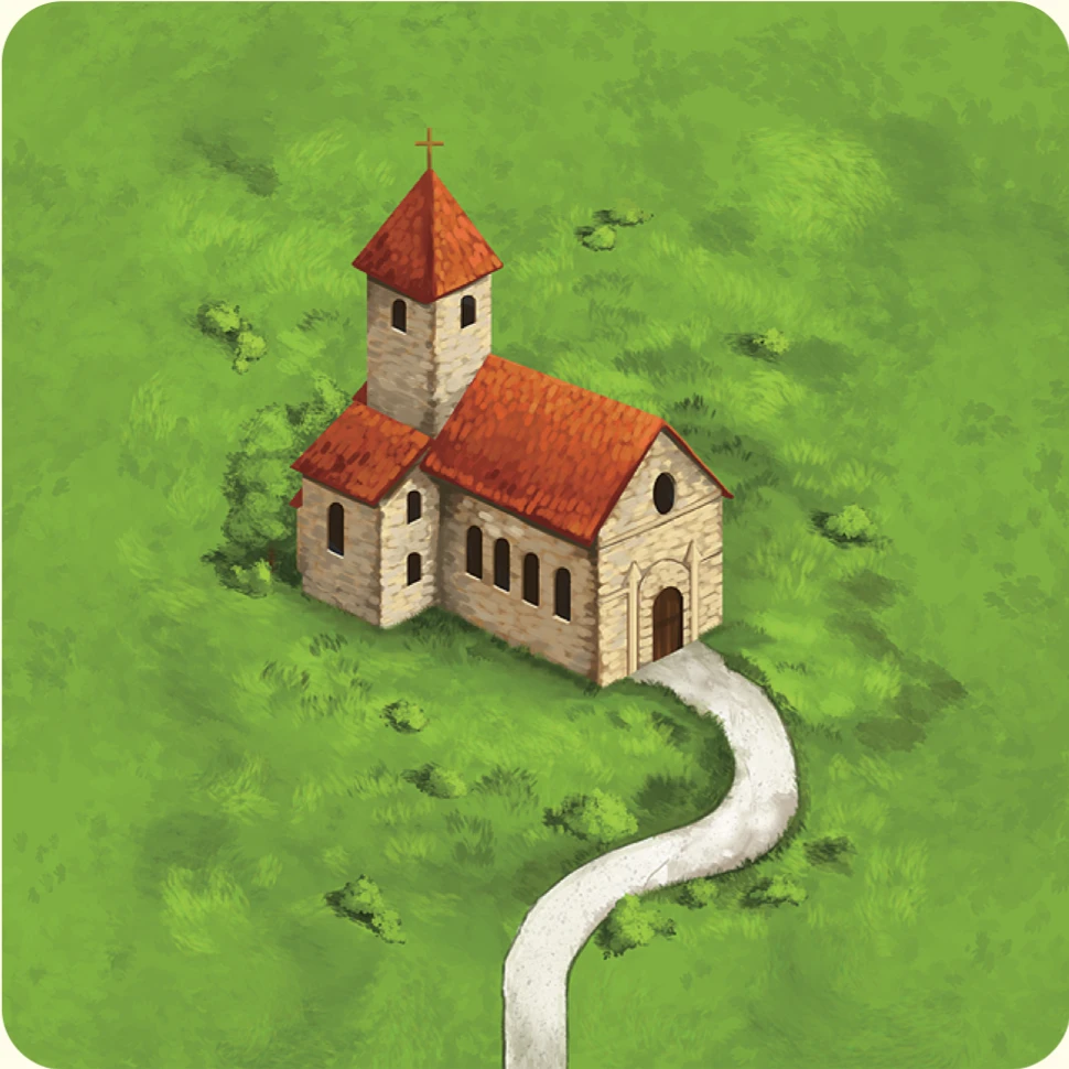 Original Carcassonne church tile