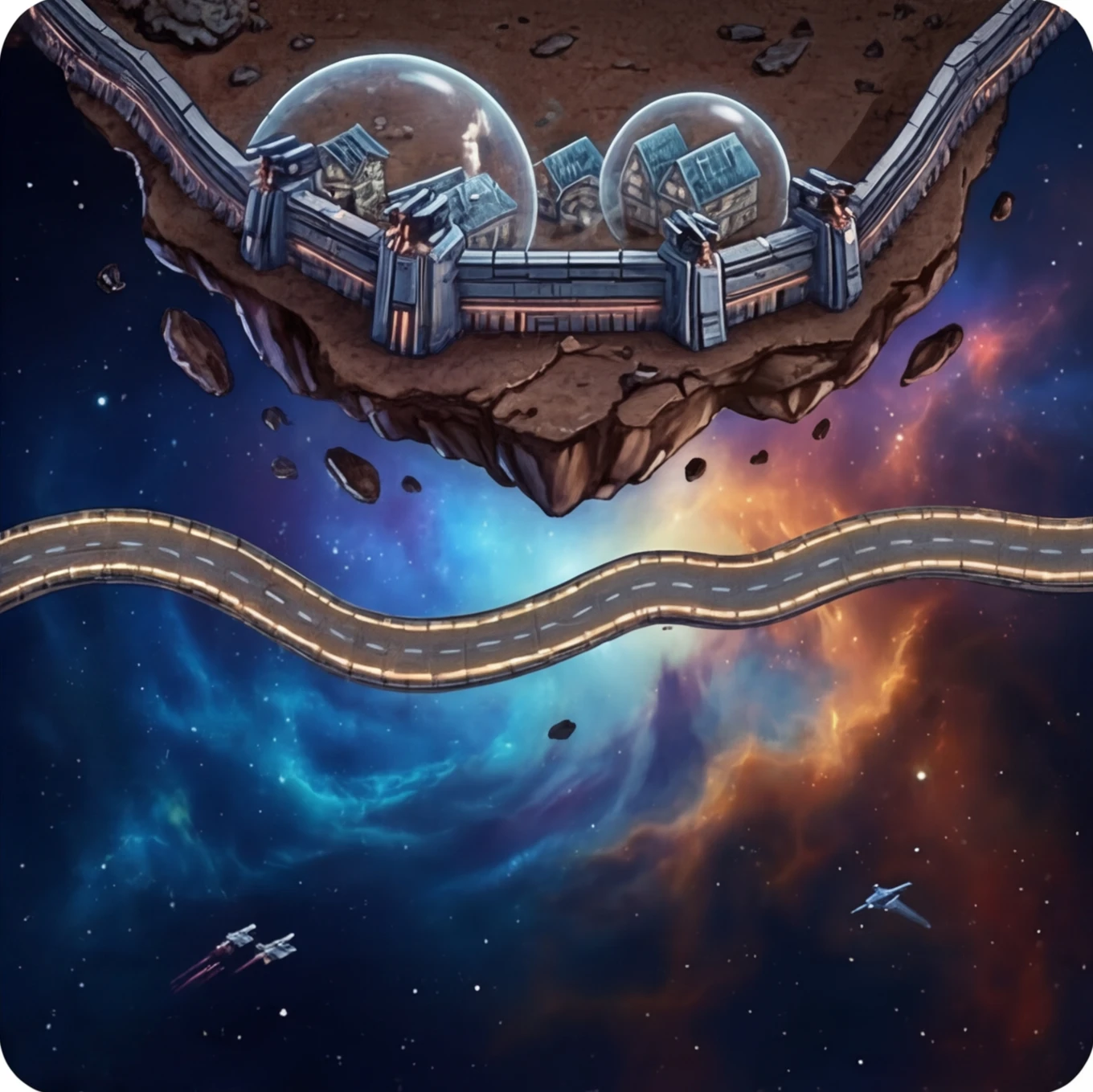 Galaxy Carcassonne start tile